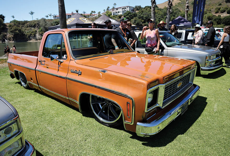 orange C10 truck