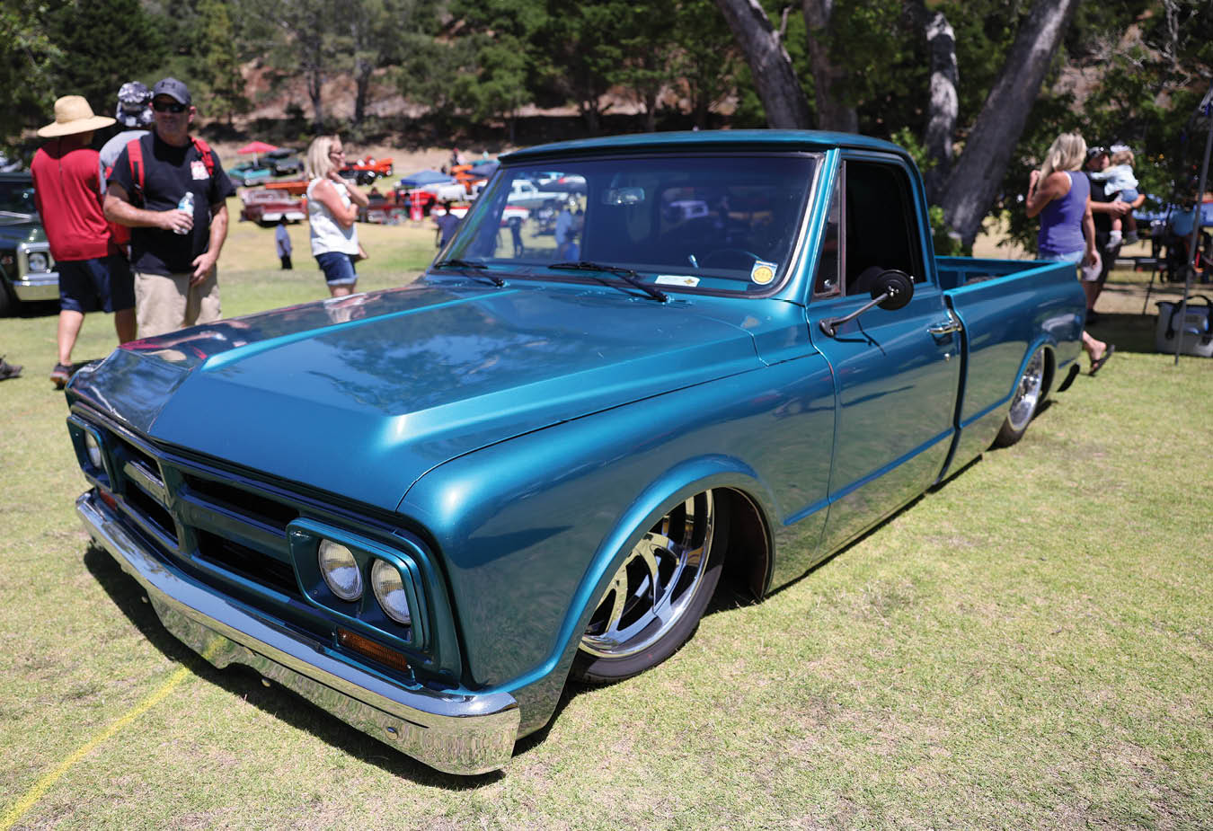 blue C10 truck