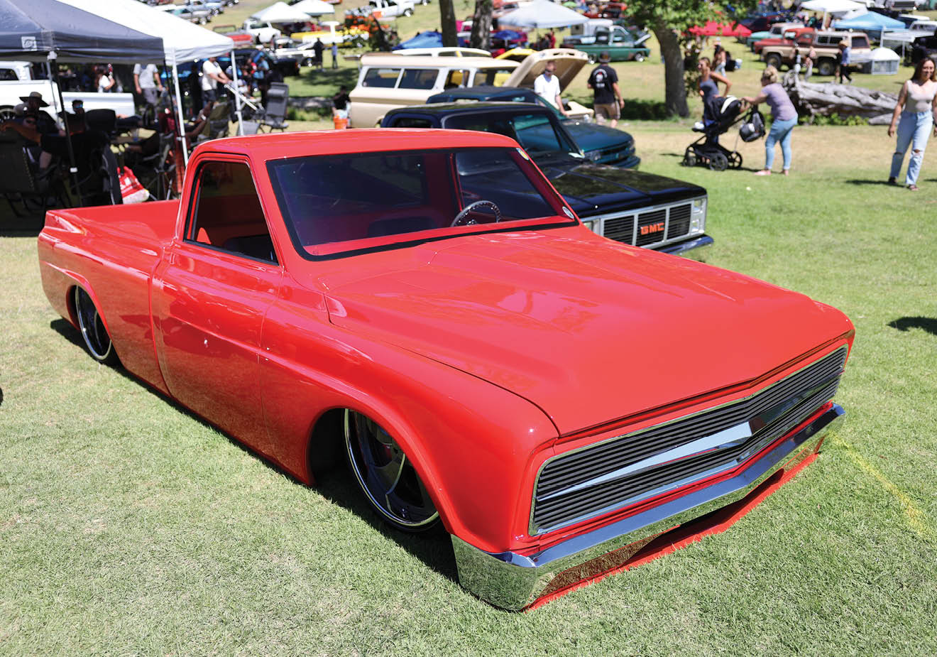 red C10 truck