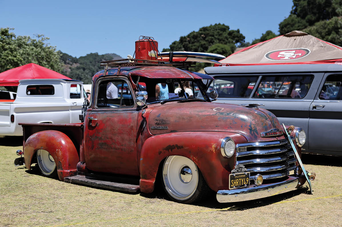 classic red C10 truck