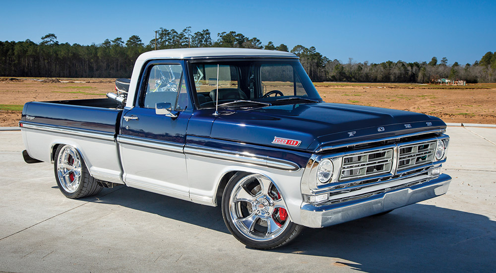 Deep blue and white '72 F-100