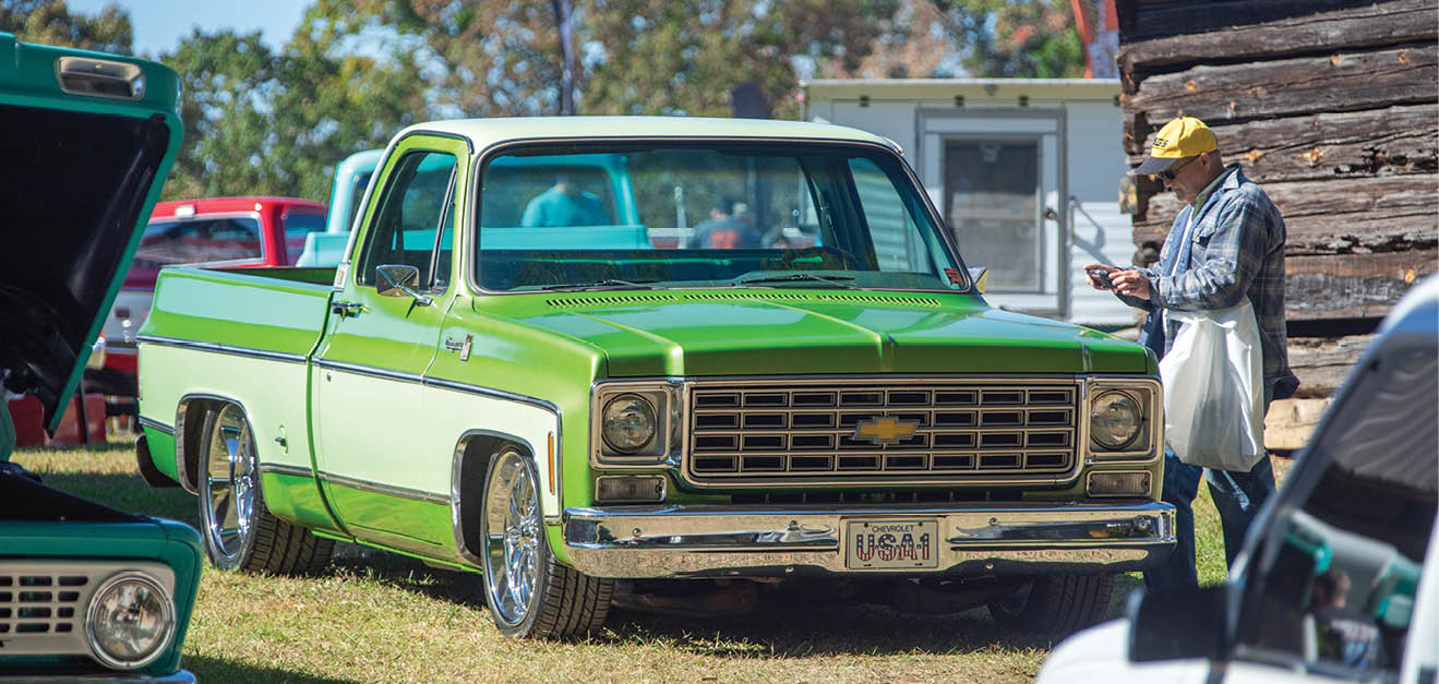 green C10 truck