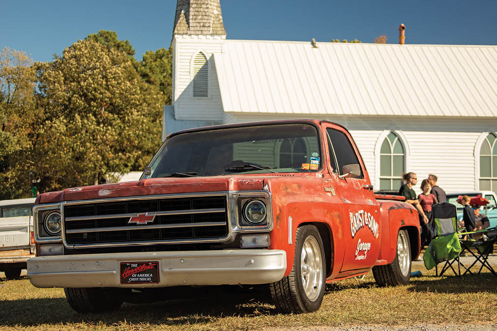 red C10 truck
