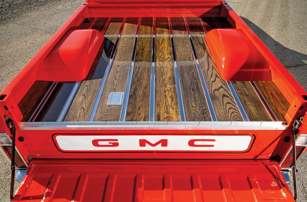 bed of a ’71 GMC