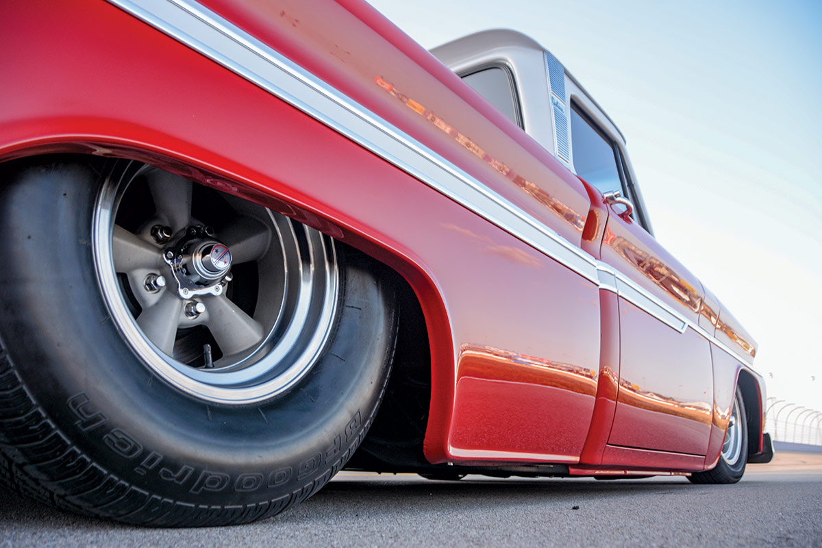 '66 Chevy C10 view from wheel