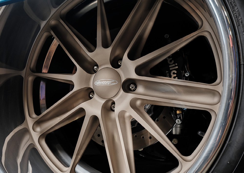 close up of tire and rim