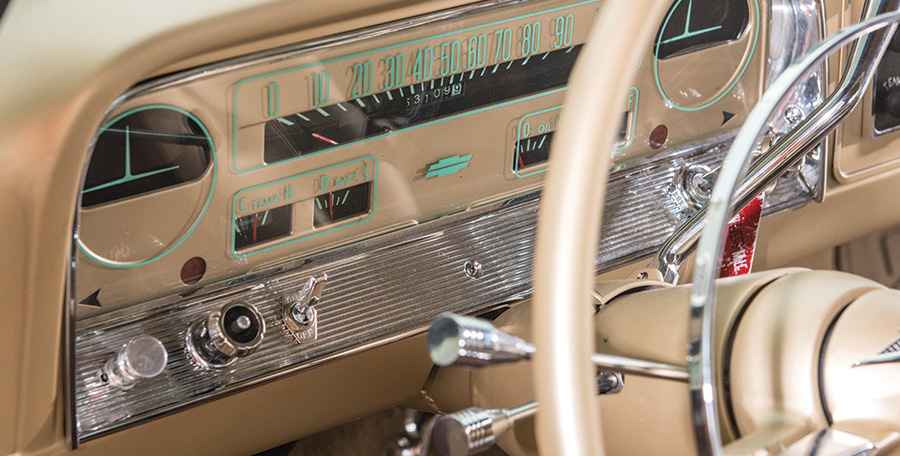 closeup of '65 C10 dashboard