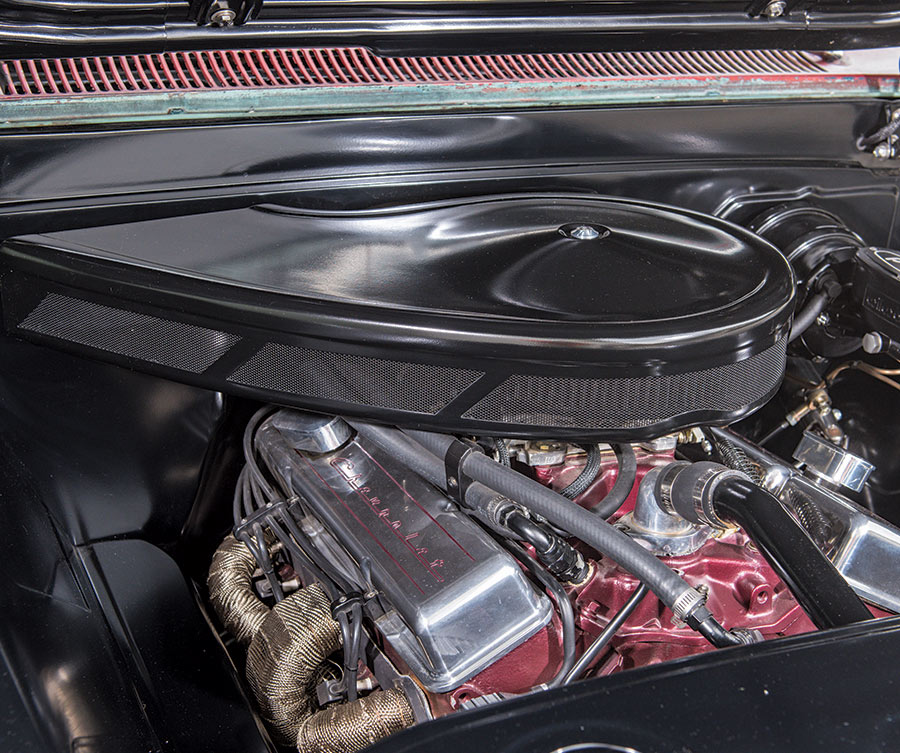 closeup of '65 C10 engine