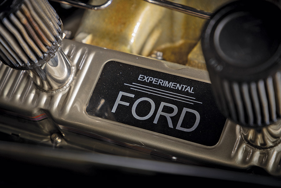 closeup of "Experimental Ford" stamp