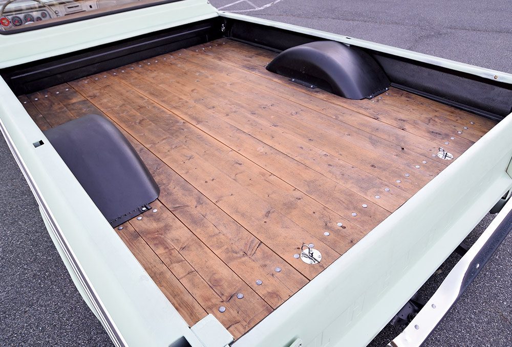 the 1965 C10 truck bed