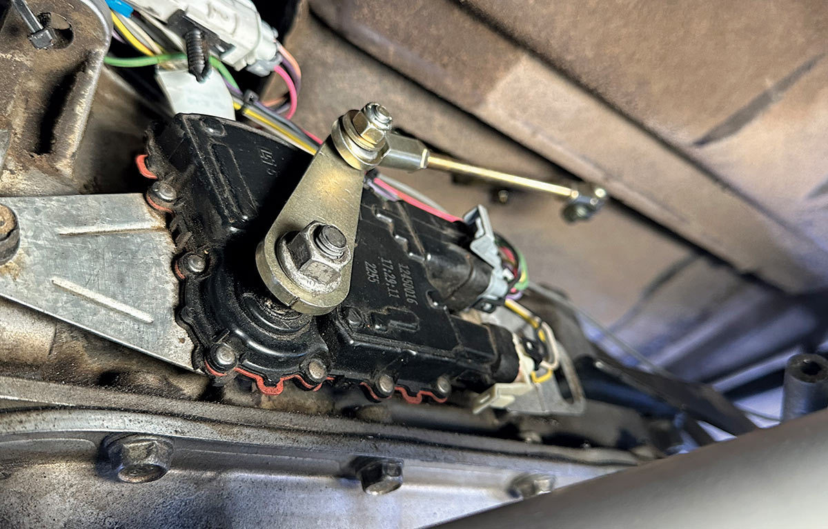 View of steering column wiring on a 1967-1972 Chevrolet C10