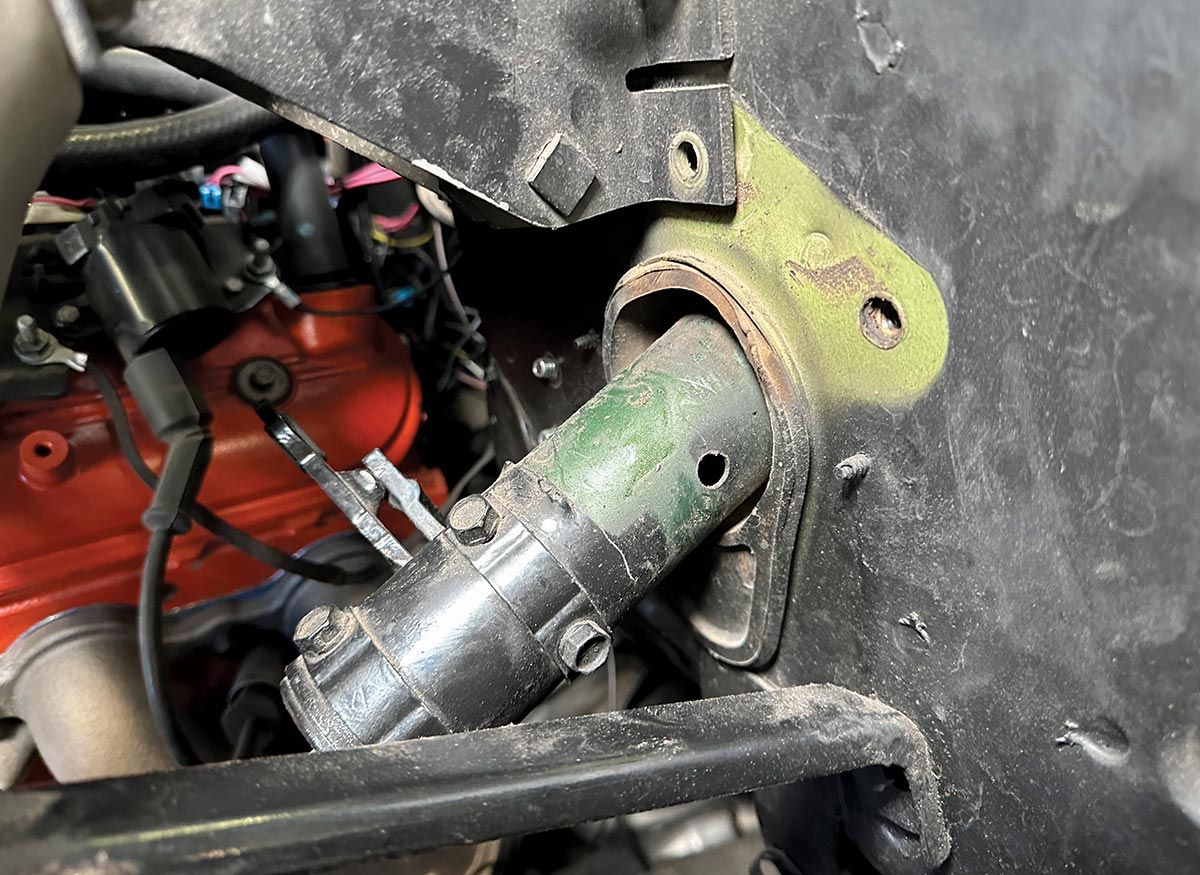 Steering column wiring and ignition switch on a 1967-1972 Chevrolet C10
