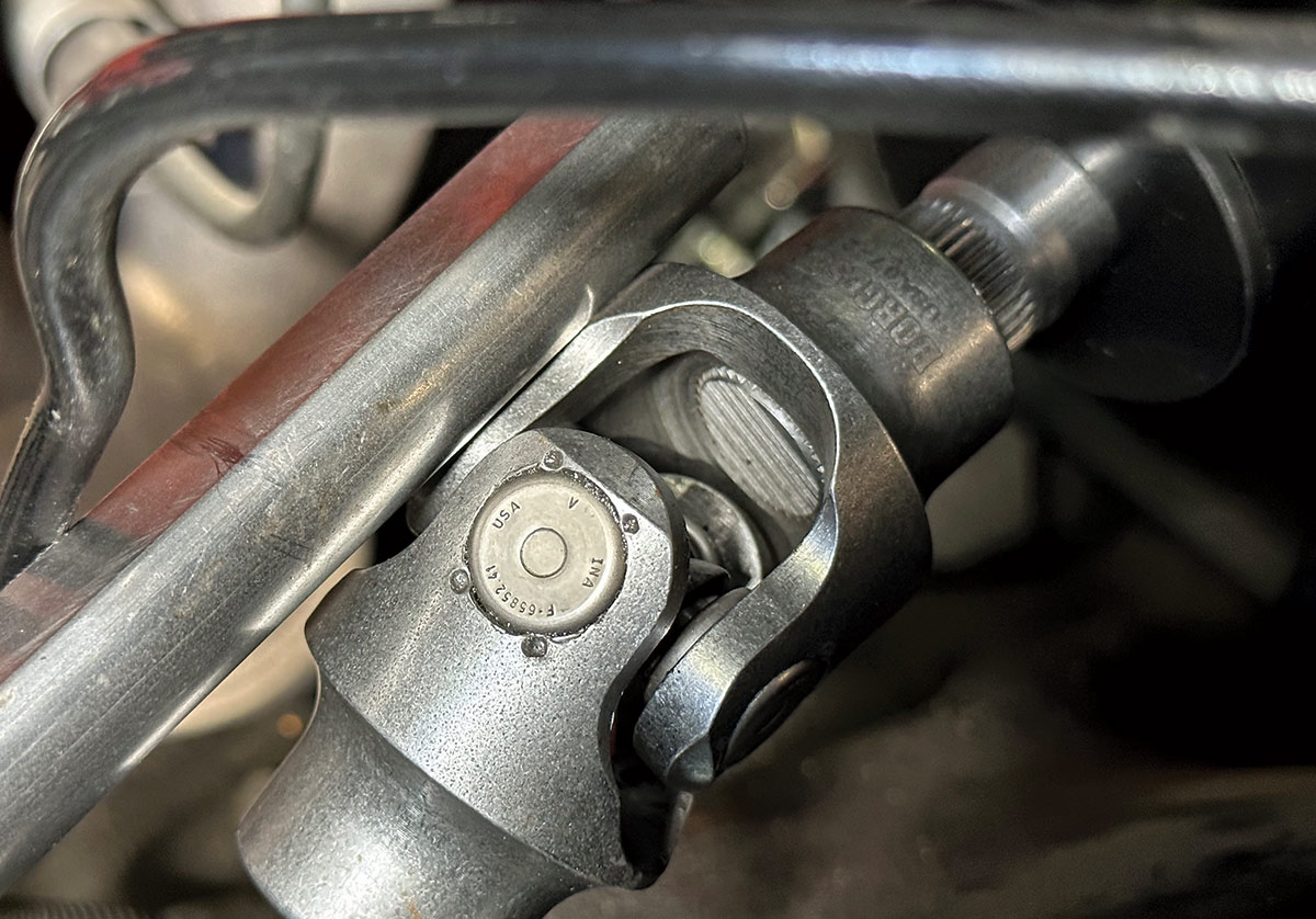 Borgeson steering U-joint installation in a 1967-1972 Chevrolet C10