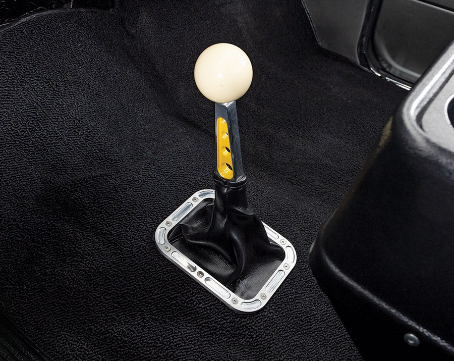 Two-Tone custom shifter silver and yellow 1968 C10