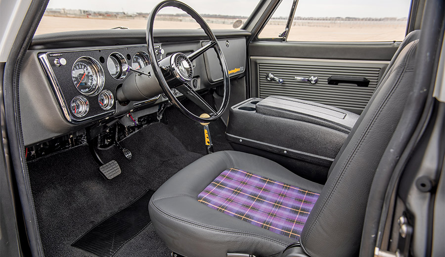 Custom interior installed, new gauges, carpet, shifter, and door panels