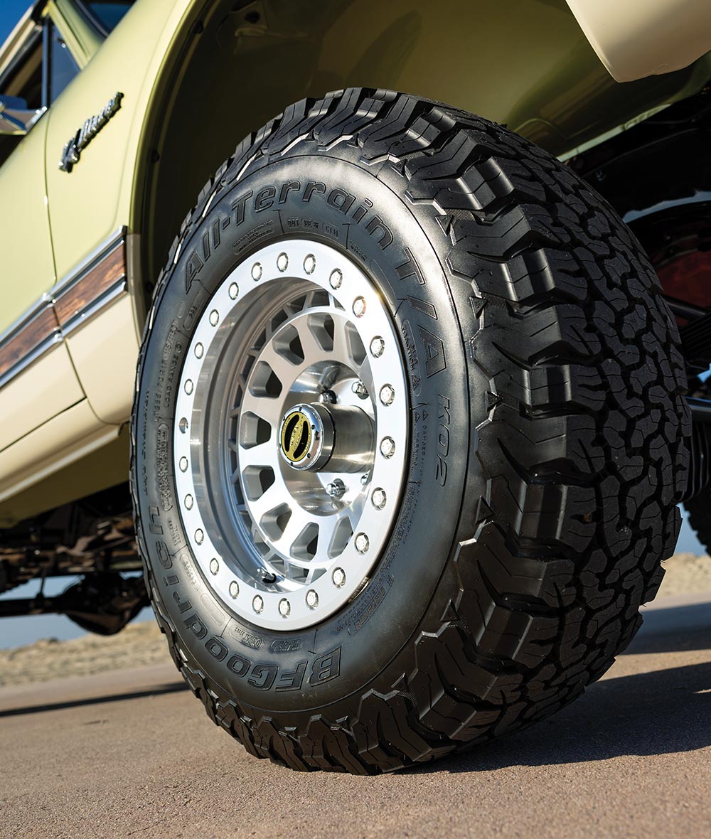 underneath view of K5 Blazer's suspension and rear differential