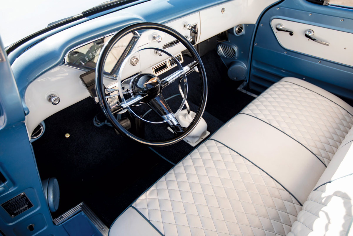 1955 Chevy retro-styled digital gauge cluster with modern functionality