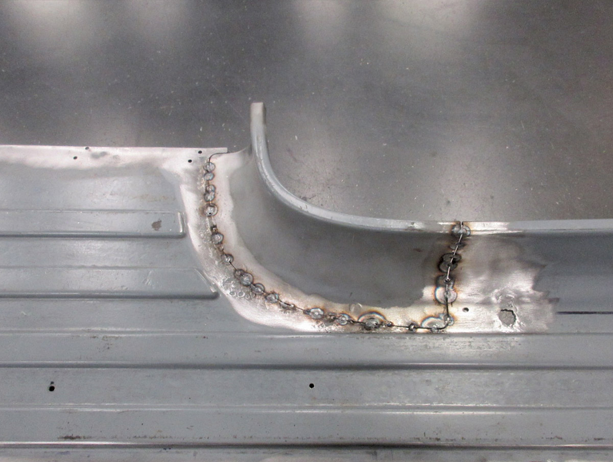 Ford F100 running board welding process and design