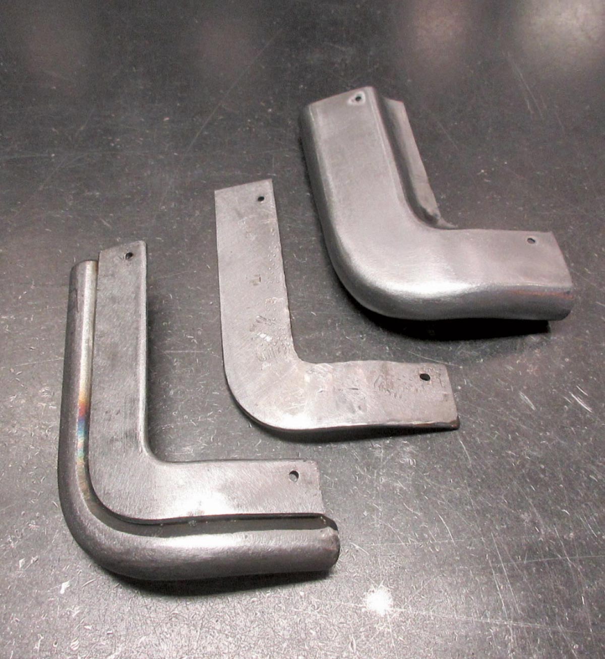 Ford F100 custom corner panel parts ready for assembly