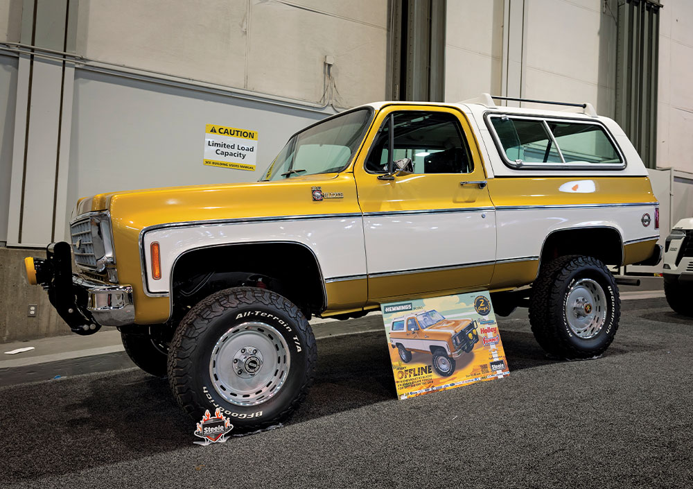 1977 Chevrolet K5 Blazer yellow classic restored SEMA 2024