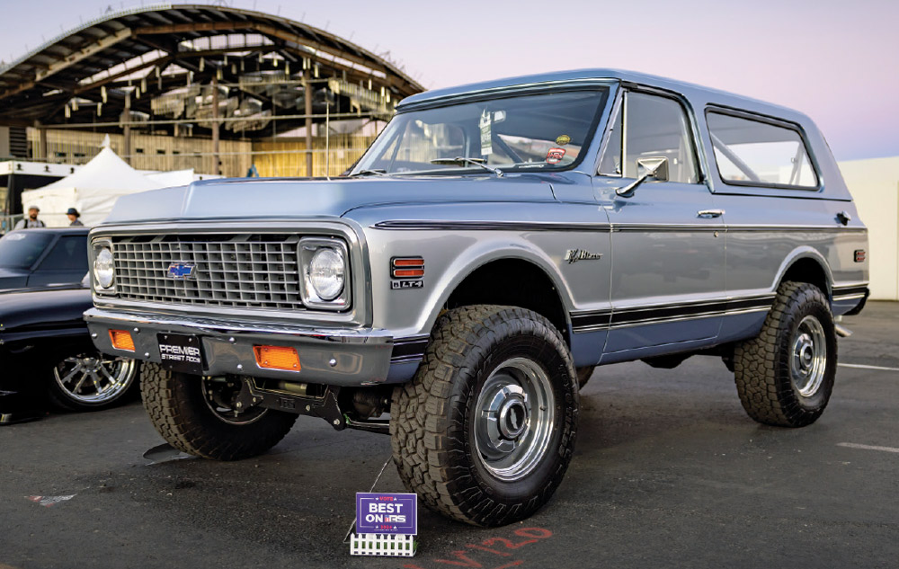 1972 Chevrolet K5 Blazer lifted silver SEMA 2024