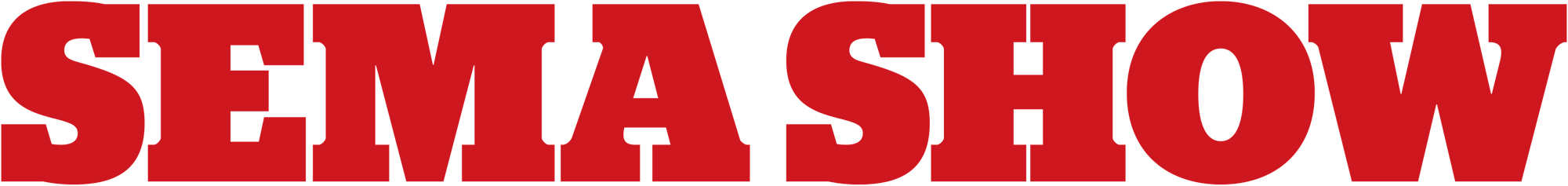 SEMA Show typography