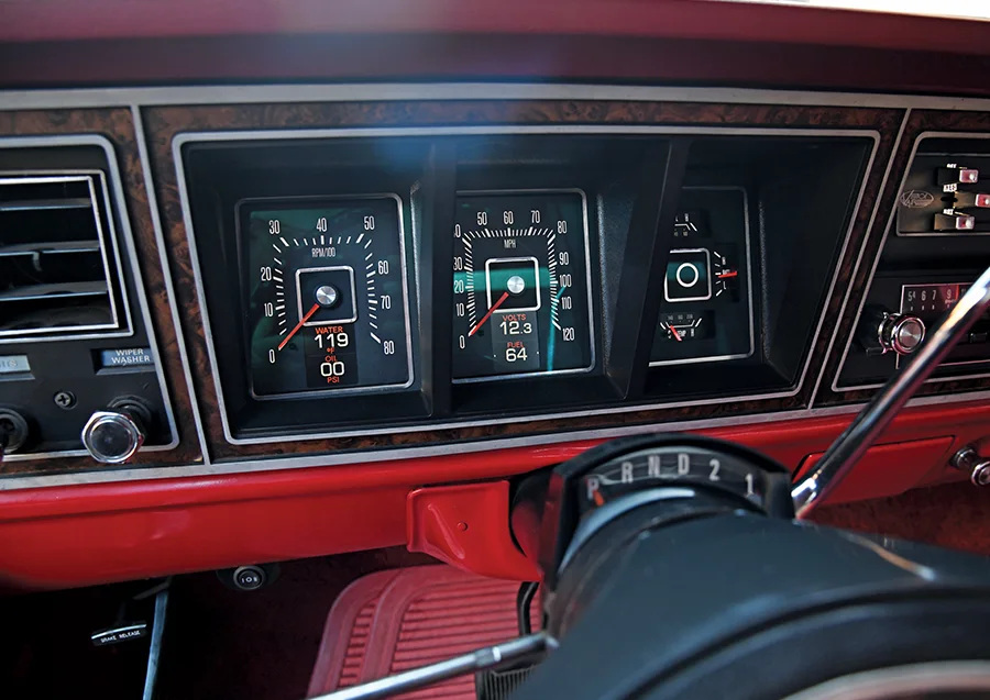 1976 Ford F-150 gauge cluster analog dials factory dash nostalgic look