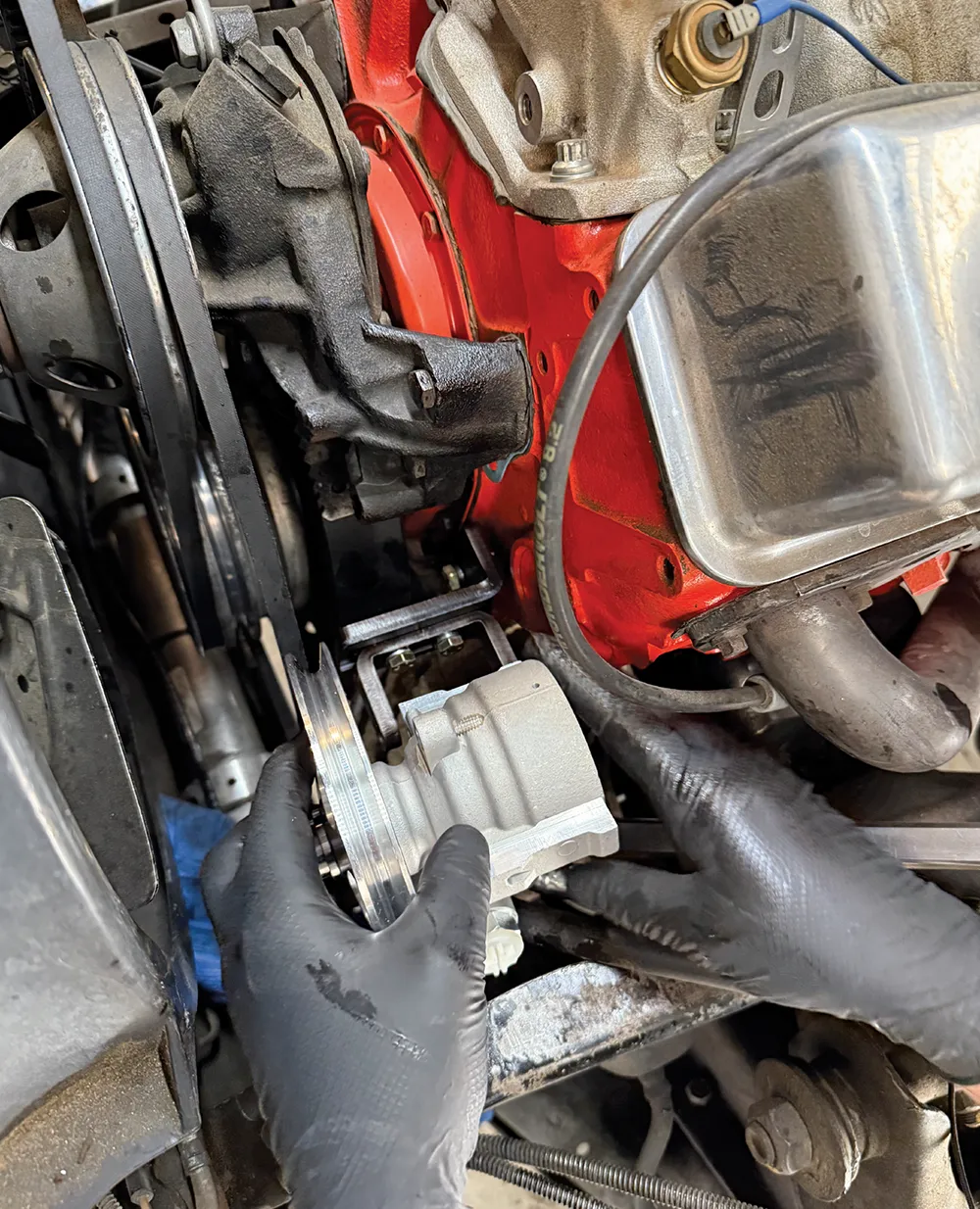 edelbrock intake and power steering bracket compatibility c10