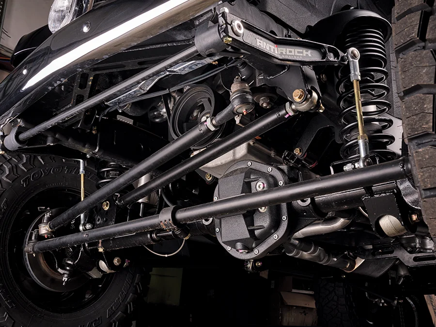 1950 Willys Jeep suspension Currie Antirock sway bar coilovers