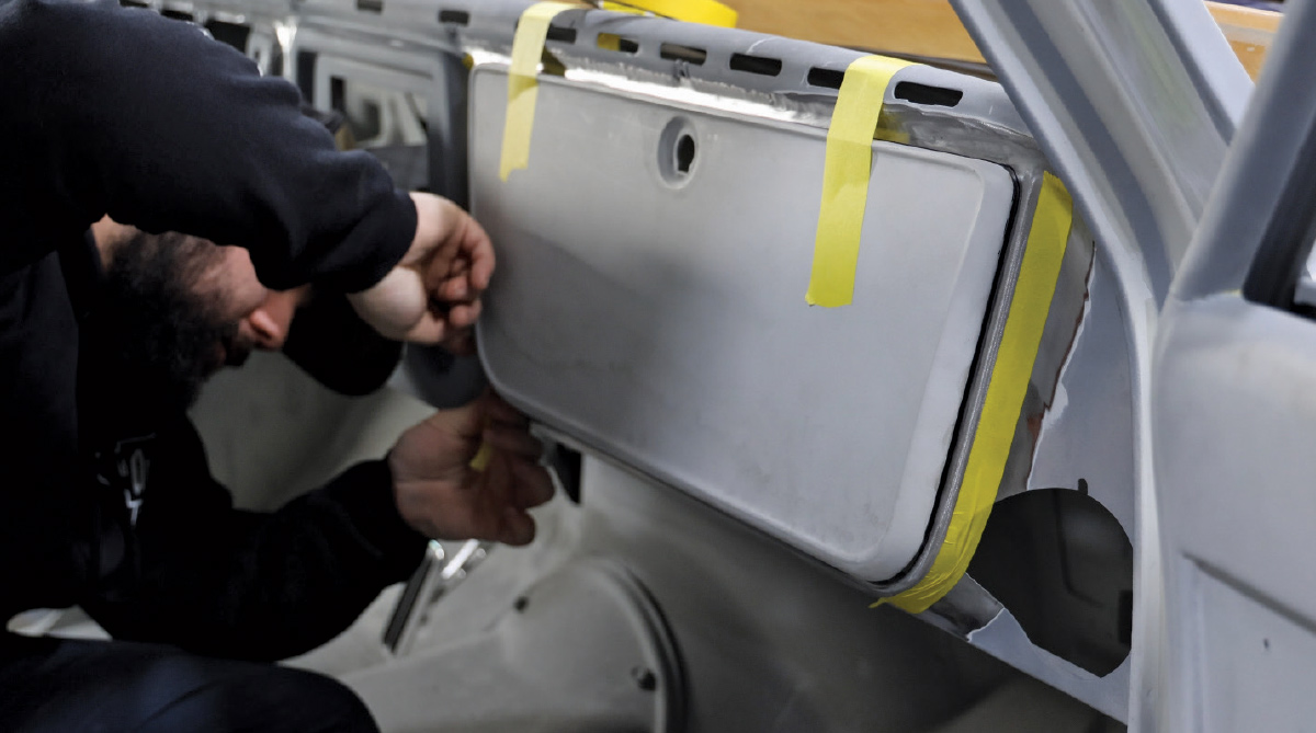 custom glove box install 1967 72 c10 dash panel