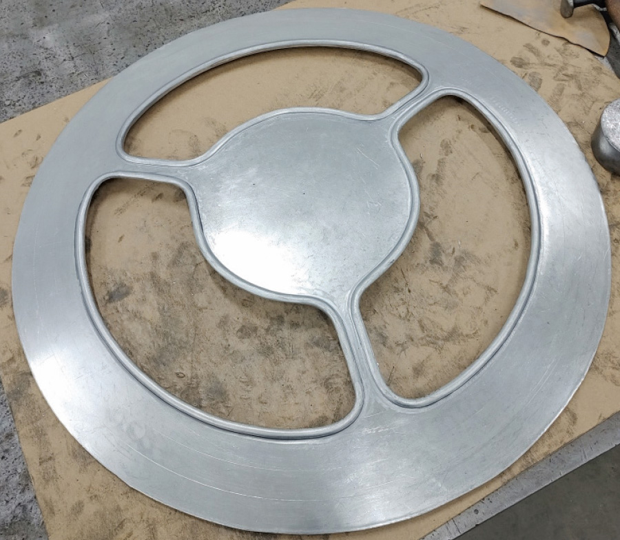 cut out openings in the shroud