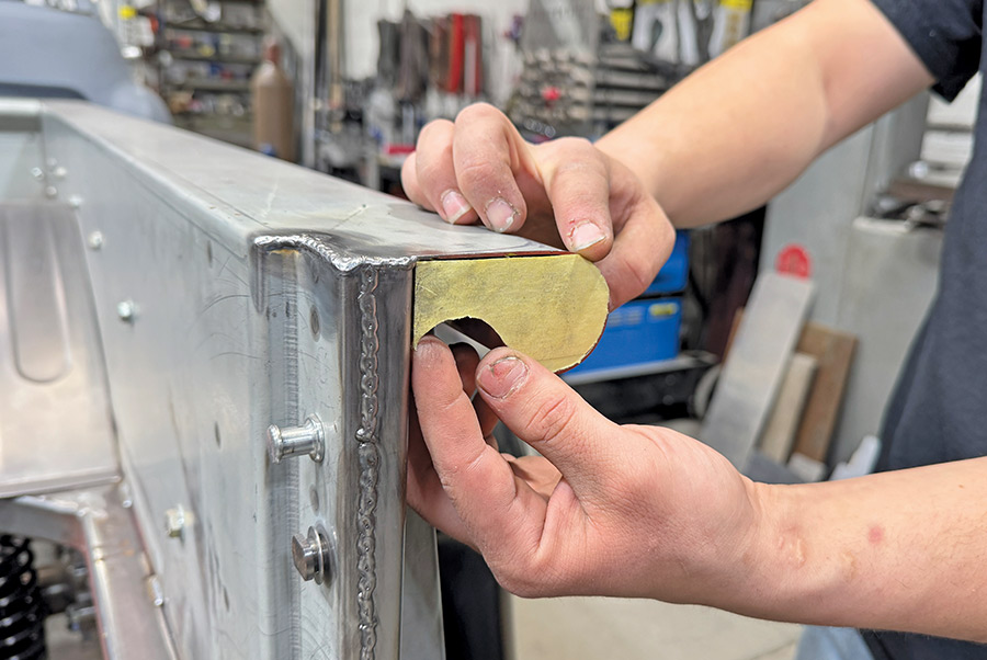 chevy c10 stake pocket paper template form test endcap match