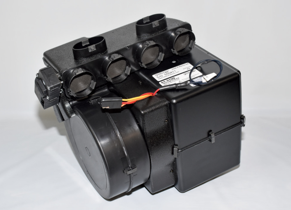 1951 Chevy underdash AC unit black plastic HVAC heater evaporator core housing