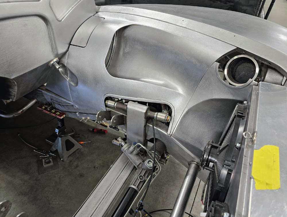 1951 Chevy inner fender structure and radiator support fabrication hot rod build