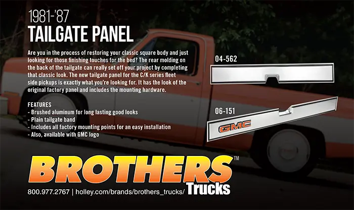 Brothers Truck Parts Advertisement