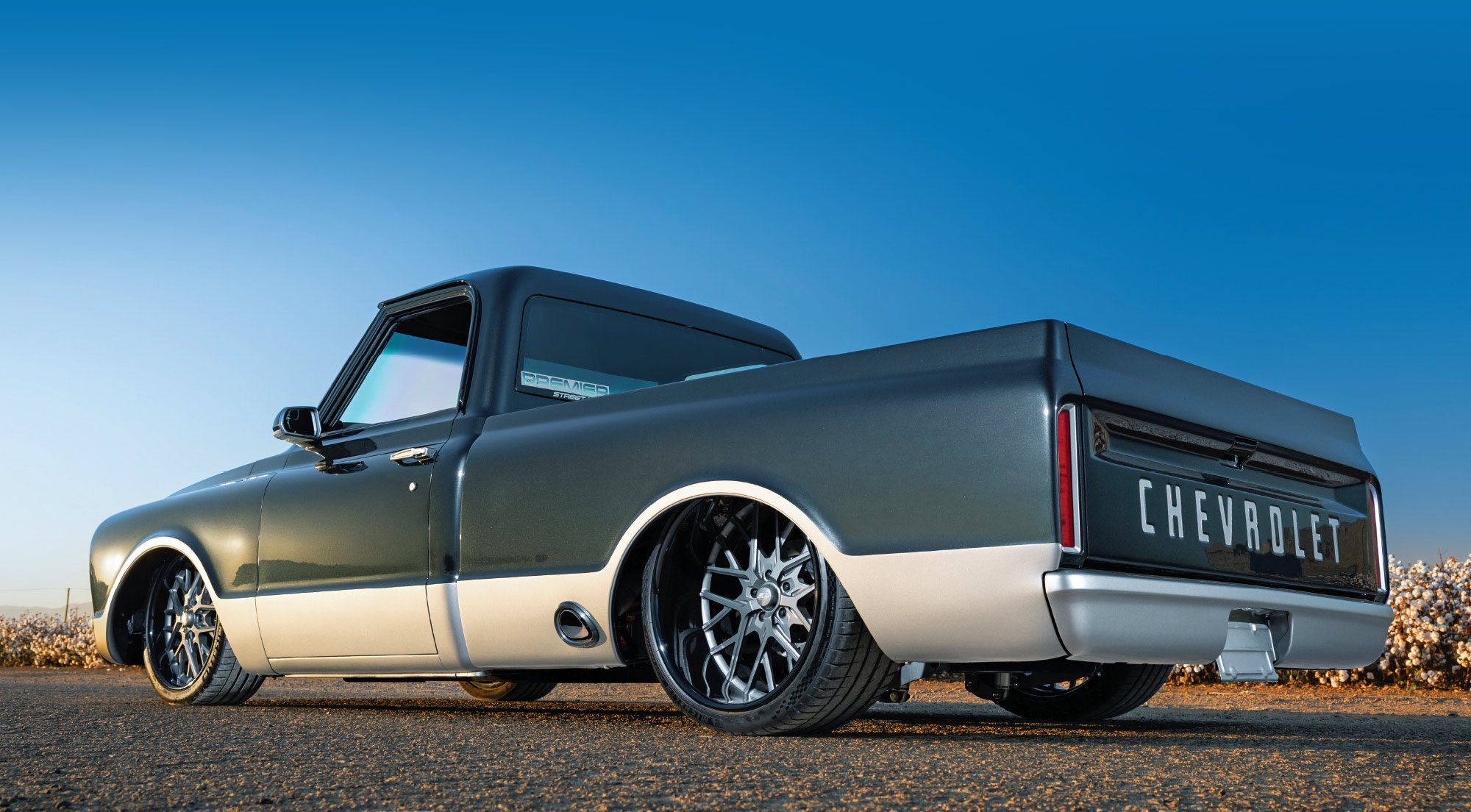 1968 Chevrolet C10 custom wheels rear close-up