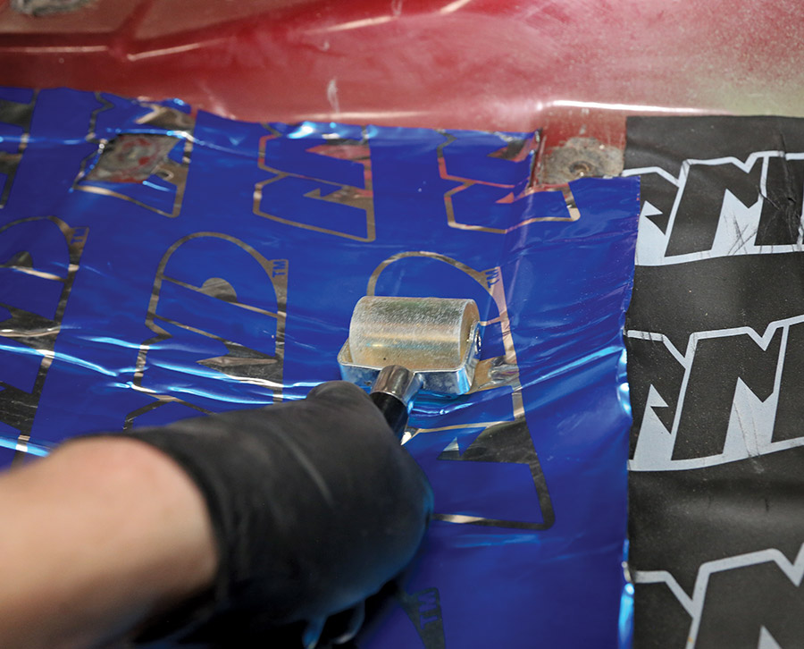 1995 Chevrolet Suburban rolling Noico sound deadening for full adhesion