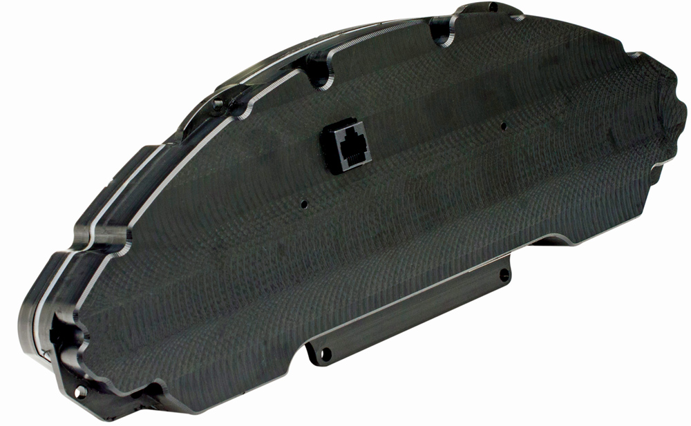 Dakota Digital VHX gauge cluster rear housing with RJ-type display port