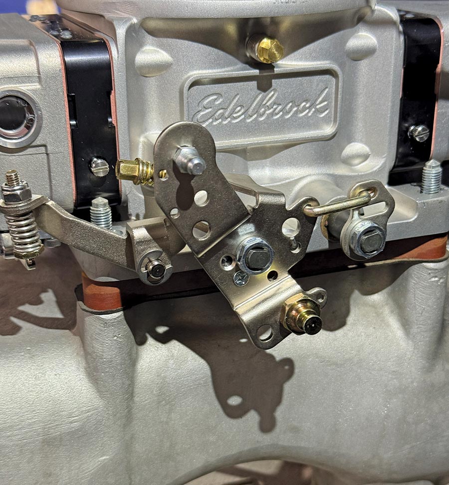 1950 chevy 3100 edelbrock vrs415 finished install dual feed fuel lines billet valve covers
