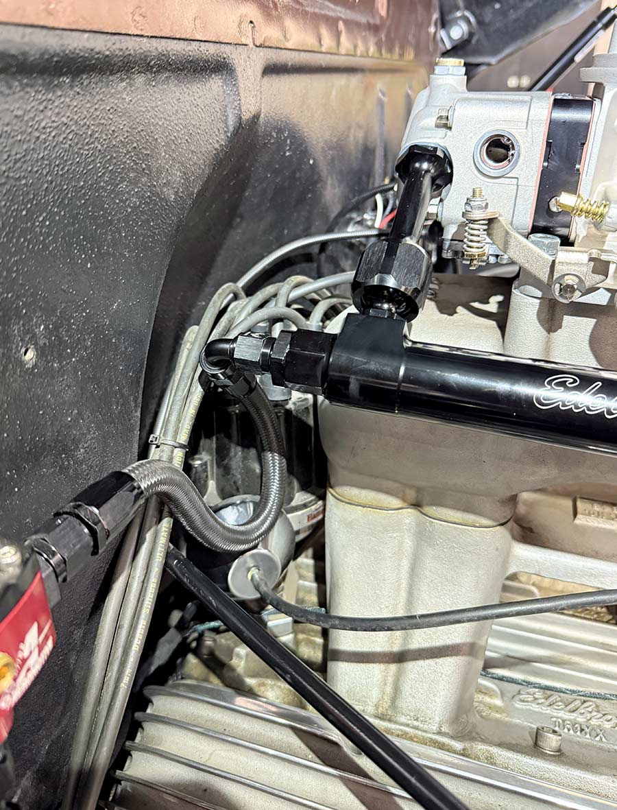 1950 chevy 3100 edelbrock vrs415 linkage final tuning throttle adjustments complete