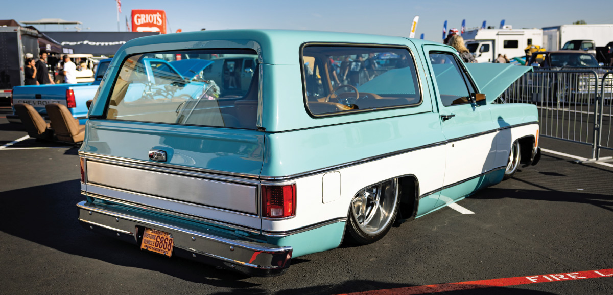 1986 gmc jimmy teal white two tone laid out billet wheels clean resto mod