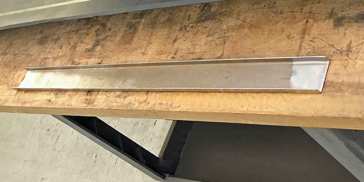 ford f100 custom roof support channel freshly bent metal