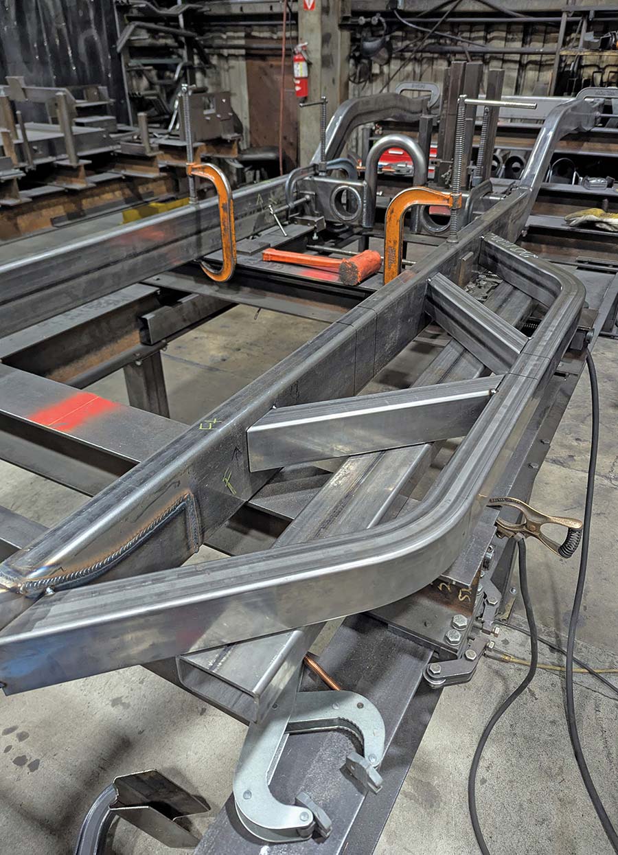 Mandatory bent steel tubing of the AME OBS chassis