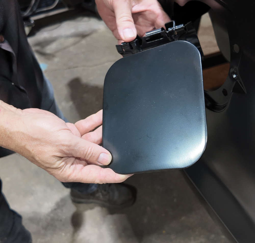 1978 Chevrolet C10 long bed taillight installation, rear bedside lens and screw fitment