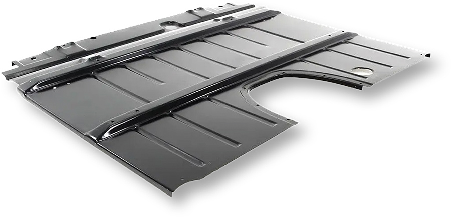 Replacement floor pan section from Auto Metal Direct.