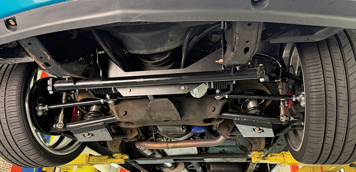 Completed rack conversion installed with high clearance.