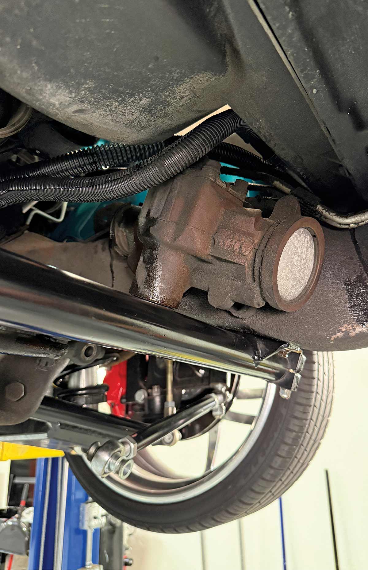 Original steering box and column in 1995 Chevy.